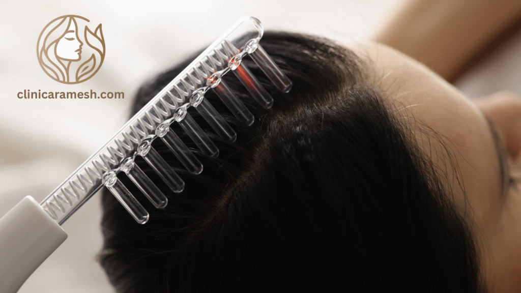 LED Hair Brush for Scalp Scrub